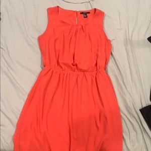 Flowy Red peach dress